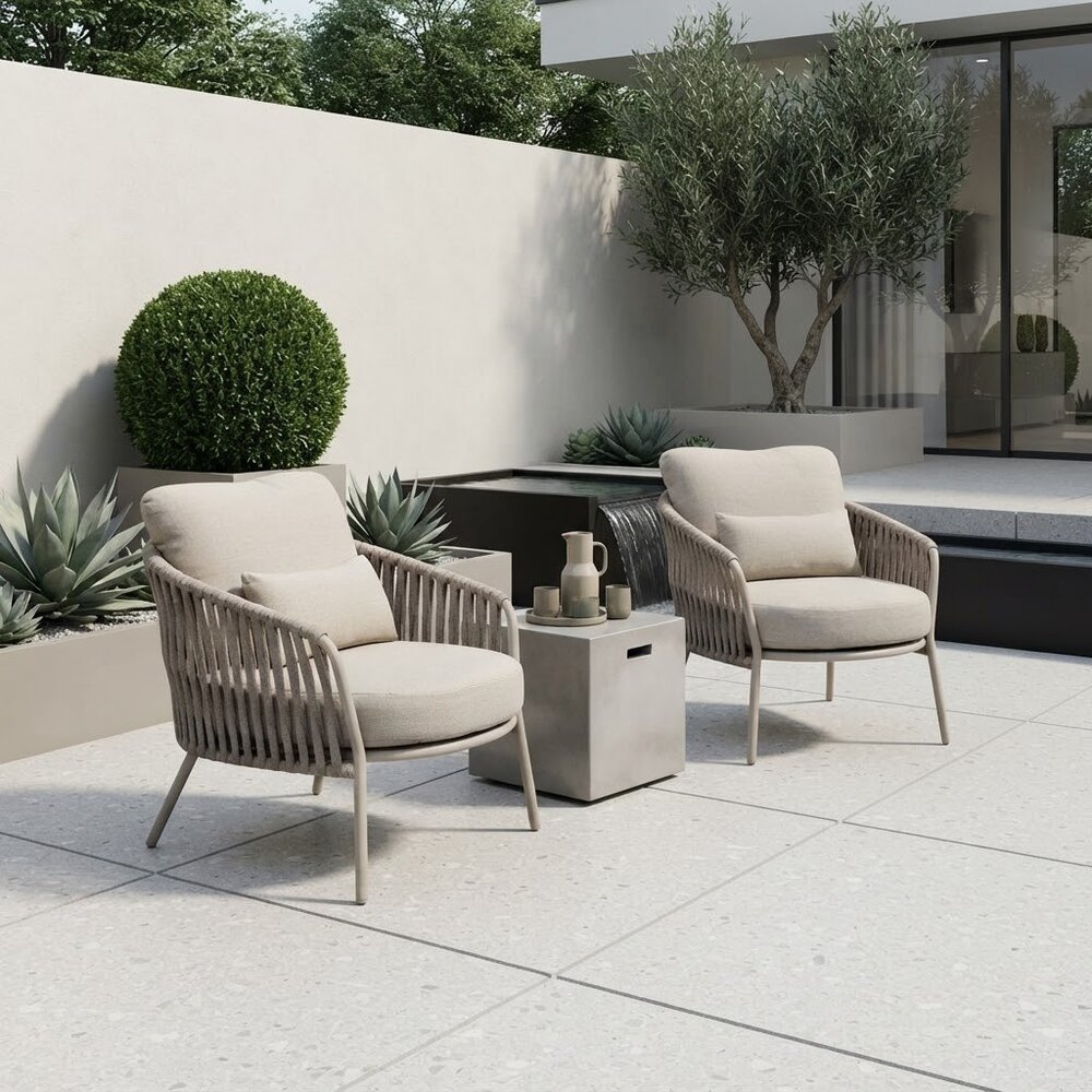 AVH-Collectie Sarenza lounge tuinstoel zand AVH-Collectie Sarenza lounge tuinstoel zand
