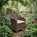 AVH-Collectie Bilbao dining tuinstoel bruin wicker