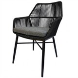AVH-Collectie Chianti dining tuinstoel zwart rope - Gracebay 161 AVH-Collectie Chianti dining tuinstoel zwart rope - Gracebay 161