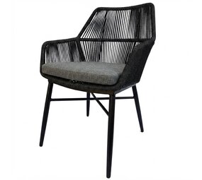 AVH-Collectie Chianti dining tuinstoel zwart rope - Gracebay 161 AVH-Collectie Chianti dining tuinstoel zwart rope - Gracebay 161