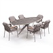 AVH-Collectie Ohio Monza dining tuinset 241x116xH74 cm 7 delig latte keramiek AVH-Collectie Ohio Monza dining tuinset 241x116xH74 cm 7 delig latte keramiek