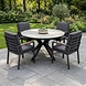 AVH-Collectie Samantha Costa Rica dining tuinset 144xH75 cm 6 delig antraciet keramiek AVH-Collectie Samantha Costa Rica dining tuinset 144xH75 cm 6 delig antraciet keramiek