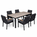 AVH-Collectie Sydney Costa Rica dining tuinset 240x92xH75 cm 7 delig antraciet polywood AVH-Collectie Sydney Costa Rica dining tuinset 240x92xH75 cm 7 delig antraciet polywood
