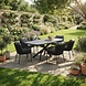 AVH-Collectie Sayanora Brightling dining tuinset 240x110xH74 cm 7 delig antraciet keramiek AVH-Collectie Sayanora Brightling dining tuinset 240x110xH74 cm 7 delig antraciet keramiek