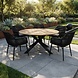 AVH-Collectie San Jose Chianti dining tuinset 150xH74 cm 6 delig antraciet teak AVH-Collectie San Jose Chianti dining tuinset 150xH74 cm 6 delig antraciet teak