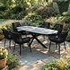 AVH-Collectie San Francisco Chianti dining tuinset 240x100xH76 cm 7 delig antraciet keramiek AVH-Collectie San Francisco Chianti dining tuinset 240x100xH76 cm 7 delig antraciet keramiek