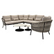 AVH-Collectie Sarenza hoek loungeset 6 delig zand rope terre frame AVH-Collectie Sarenza hoek loungeset 6 delig zand rope terre frame
