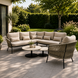 AVH-Collectie Sarenza hoek loungeset 6 delig zand rope terre frame AVH-Collectie Sarenza hoek loungeset 6 delig zand rope terre frame