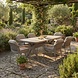 AVH-Collectie Vespera Monza dining tuinset 220x100xH74 cm 7 delig latte keramiek AVH-Collectie Vespera Monza dining tuinset 220x100xH74 cm 7 delig latte keramiek