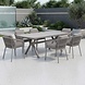 AVH-Collectie Vespera Joshua dining tuinset 220x100xH74 cm 7 delig latte keramiek AVH-Collectie Vespera Joshua dining tuinset 220x100xH74 cm 7 delig latte keramiek