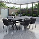 AVH-Collectie Vespera Joshua dining tuinset 220x100xH74 cm 7 delig antraciet keramiek AVH-Collectie Vespera Joshua dining tuinset 220x100xH74 cm 7 delig antraciet keramiek