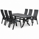 AVH-Collectie Vespera Nancy dining tuinset 220x100xH74 cm 7 delig verstelbaar antraciet AVH-Collectie Vespera Nancy dining tuinset 220x100xH74 cm 7 delig verstelbaar antraciet