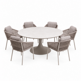 AVH-Collectie Flair Joshua dining tuinset 158xH75 cm 7 delig latte keramiek AVH-Collectie Flair Joshua dining tuinset 158xH75 cm 7 delig latte keramiek