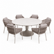 AVH-Collectie Flair Joshua dining tuinset 158xH75 cm 7 delig latte keramiek AVH-Collectie Flair Joshua dining tuinset 158xH75 cm 7 delig latte keramiek