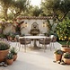AVH-Collectie Flair Joshua dining tuinset 158xH75 cm 7 delig latte keramiek AVH-Collectie Flair Joshua dining tuinset 158xH75 cm 7 delig latte keramiek