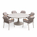AVH-Collectie Flair Monza dining tuinset 158xH75 cm 7 delig latte keramiek AVH-Collectie Flair Monza dining tuinset 158xH75 cm 7 delig latte keramiek