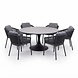 AVH-Collectie Flair Joshua dining tuinset 158xH75 cm 7 delig antraciet keramiek AVH-Collectie Flair Joshua dining tuinset 158xH75 cm 7 delig antraciet keramiek
