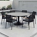 AVH-Collectie Flair Salta dining tuinset 158xH75 cm 7 delig antraciet keramiek AVH-Collectie Flair Salta dining tuinset 158xH75 cm 7 delig antraciet keramiek