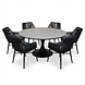 AVH-Collectie Flair Chianti dining tuinset 158xH75 cm 7 delig zwart rope AVH-Collectie Flair Chianti dining tuinset 158xH75 cm 7 delig zwart rope
