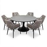 AVH-Collectie Flair Chianti dining tuinset 158xH75 cm 7 delig grijs rope AVH-Collectie Flair Chianti dining tuinset 158xH75 cm 7 delig grijs rope