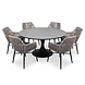AVH-Collectie Flair Chianti dining tuinset 158xH75 cm 7 delig grijs rope AVH-Collectie Flair Chianti dining tuinset 158xH75 cm 7 delig grijs rope