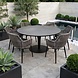 AVH-Collectie Flair Chianti dining tuinset 158xH75 cm 7 delig grijs rope AVH-Collectie Flair Chianti dining tuinset 158xH75 cm 7 delig grijs rope