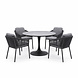 AVH-Collectie Flair Joshua dining tuinset 120xH75 cm 5 delig antraciet keramiek AVH-Collectie Flair Joshua dining tuinset 120xH75 cm 5 delig antraciet keramiek