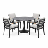 AVH-Collectie Flair Lola dining tuinset 120xH75 cm 5 delig antraciet keramiek AVH-Collectie Flair Lola dining tuinset 120xH75 cm 5 delig antraciet keramiek