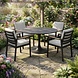 AVH-Collectie Flair Lola dining tuinset 120xH75 cm 5 delig antraciet keramiek AVH-Collectie Flair Lola dining tuinset 120xH75 cm 5 delig antraciet keramiek