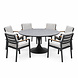 AVH-Collectie Flair Lola dining tuinset 158xH75 cm 7 delig antraciet keramiek AVH-Collectie Flair Lola dining tuinset 158xH75 cm 7 delig antraciet keramiek