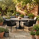 AVH-Collectie Flair Brightling dining tuinset 158xH75 cm 7 delig antraciet keramiek AVH-Collectie Flair Brightling dining tuinset 158xH75 cm 7 delig antraciet keramiek