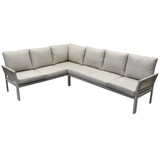 AVH-Collectie Saigon hoek loungeset 4 delig latte zand rope aluminium AVH-Collectie Saigon hoek loungeset 4 delig latte zand rope aluminium