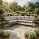 AVH-Collectie Saigon hoek loungeset 4 delig latte zand rope aluminium AVH-Collectie Saigon hoek loungeset 4 delig latte zand rope aluminium