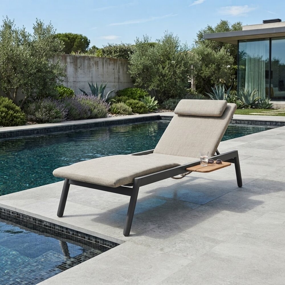 AVH-Collectie Zinfandel ligbed 198x72x47 cm antraciet AVH-Collectie Zinfandel ligbed 198x72x47 cm antraciet
