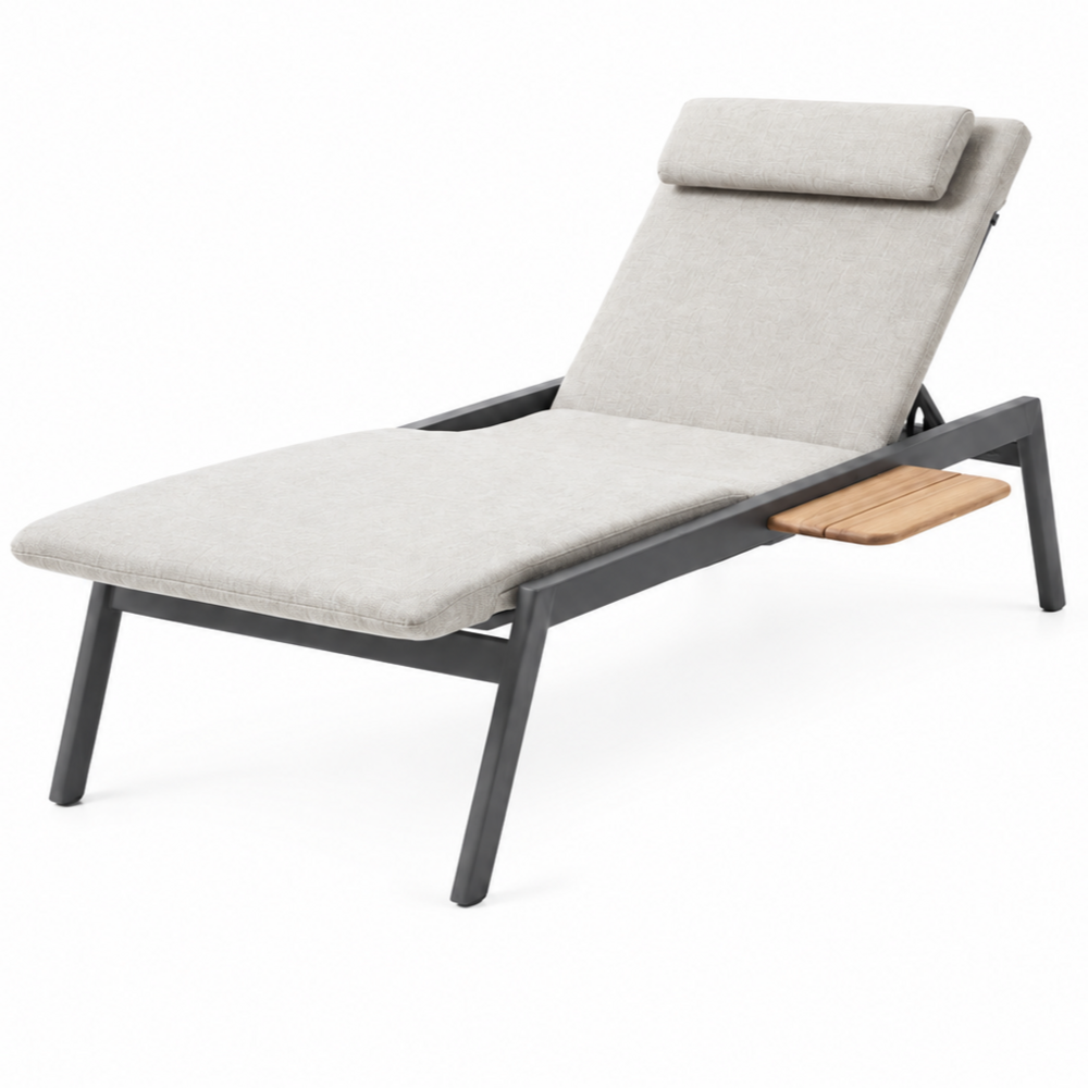 AVH-Collectie Zinfandel ligbed 198x72x47 cm antraciet AVH-Collectie Zinfandel ligbed 198x72x47 cm antraciet