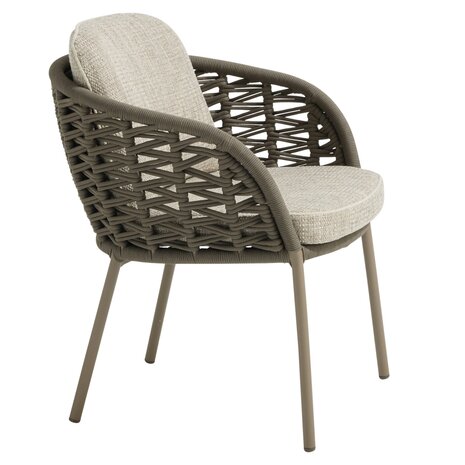 4 Seasons Outdoor Vera dining tuinstoel mocca 4 Seasons Outdoor