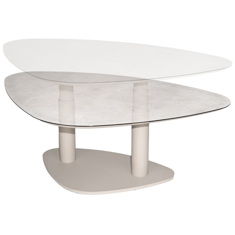 Taste 4SO Paros in hoogte verstelbare tafel pebble shaped printed ceramic 140x90 cm linen Taste 4SO Taste 4SO Paros in hoogte verstelbare tafel pebble shaped printed ceramic 140x90 cm linen Taste 4SO