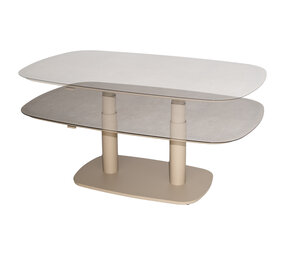 Taste 4SO Paros in hoogte verstelbare tafel printed ceramic 140x85 cm latte Taste 4SO Taste 4SO Paros in hoogte verstelbare tafel printed ceramic 140x85 cm latte Taste 4SO
