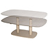 Paros in hoogte verstelbare tafel printed ceramic 140x85 cm latte Taste 4SO