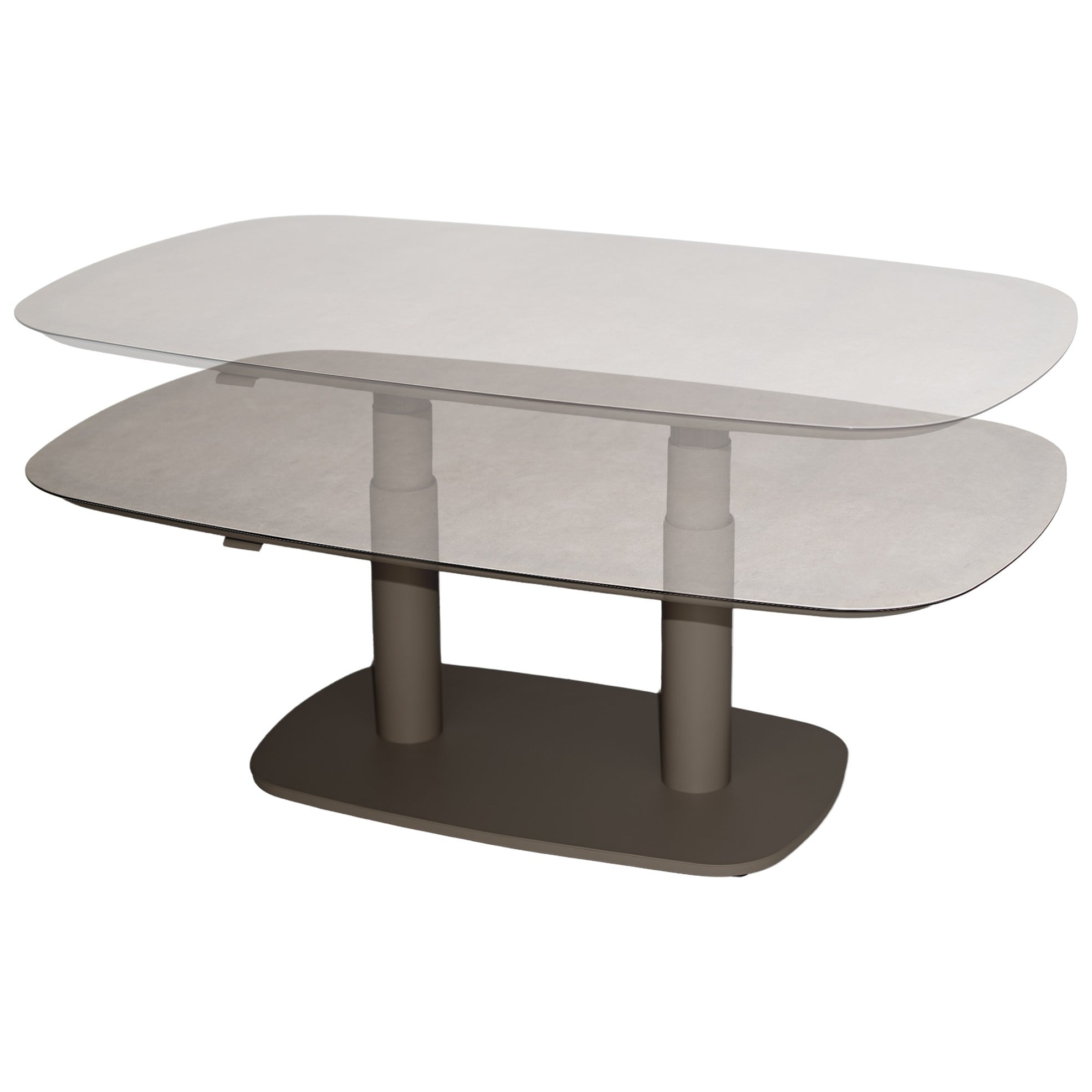 Taste 4SO Paros in hoogte verstelbare tafel printed ceramic 140x85 cm terre 