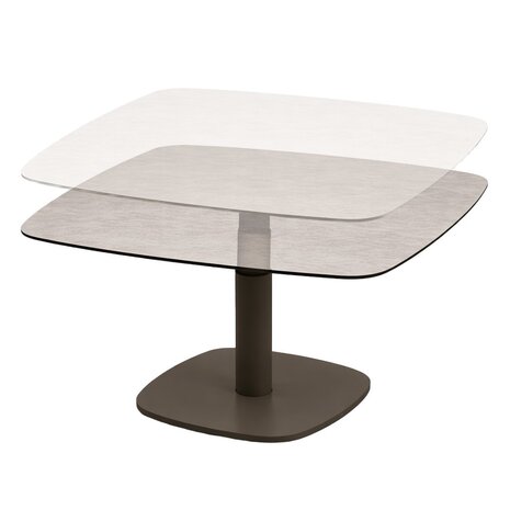 Taste 4SO Paros in hoogte verstelbare tafel printed ceramic 100x100 cm terre Taste 4SO Taste 4SO Paros in hoogte verstelbare tafel printed ceramic 100x100 cm terre Taste 4SO