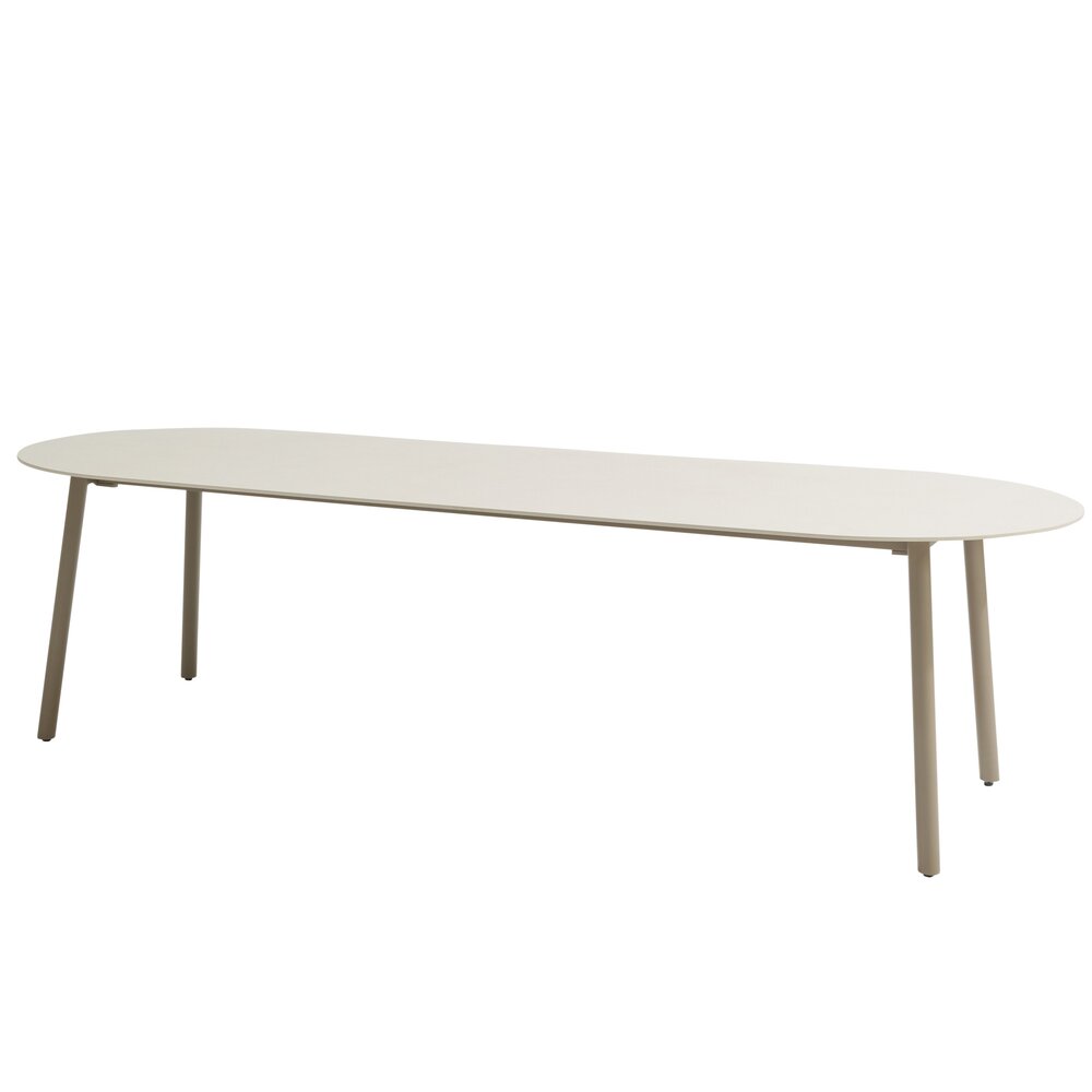 Taste 4SO Alba dining tuintafel 280x100xH75 cm keramiek oyster mocca Taste 4SO