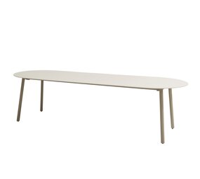 Taste 4SO Alba dining tuintafel 280x100xH75 cm keramiek oyster mocca Taste 4SO