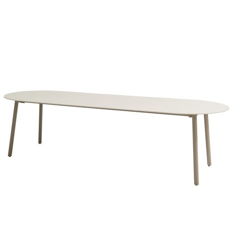 Taste 4SO Alba dining tuintafel 280x100xH75 cm keramiek oyster mocca Taste 4SO