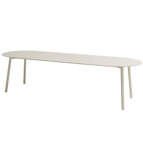 Taste 4SO Alba dining tuintafel 280x100xH75 cm keramiek oyster linen Taste 4SO
