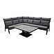AVH-Collectie Showroommodel Pacific hoek dining loungeset 5 delig aluminium verstelbaar antraciet AVH-Collectie Showroommodel Pacific hoek dining loungeset 5 delig aluminium verstelbaar antraciet