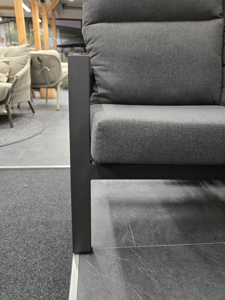 AVH-Collectie Showroommodel Pacific hoek dining loungeset 5 delig aluminium verstelbaar antraciet AVH-Collectie Showroommodel Pacific hoek dining loungeset 5 delig aluminium verstelbaar antraciet