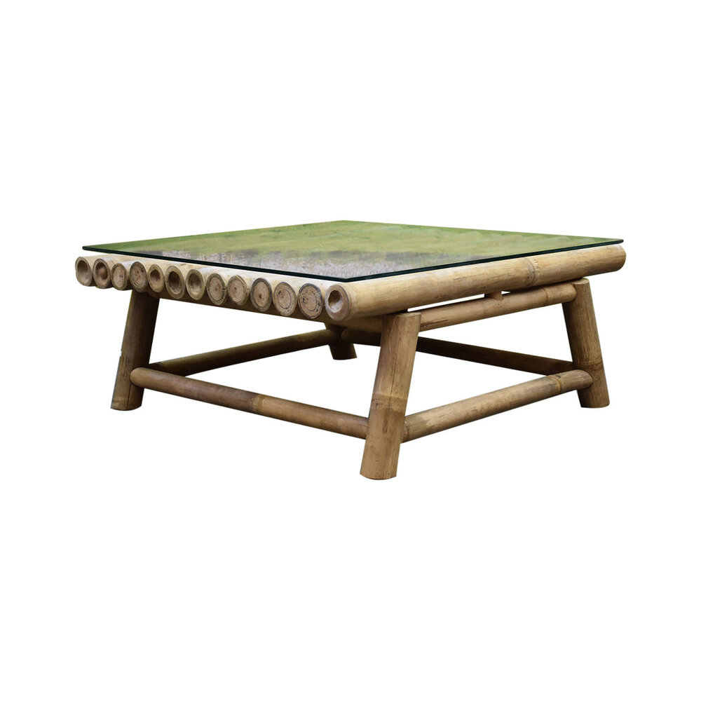 AVH-Collectie Showroommodel Piton hoek loungeset 4 delig bamboe AVH-Collectie Showroommodel Piton hoek loungeset 4 delig bamboe