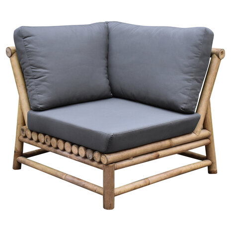 AVH-Collectie Showroommodel Piton hoek loungeset 4 delig bamboe AVH-Collectie Showroommodel Piton hoek loungeset 4 delig bamboe