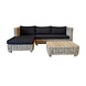 AVH-Collectie Showroommodel Toronto chaise longue loungeset rechts 3-delig naturel rotan AVH-Collectie Showroommodel Toronto chaise longue loungeset rechts 3-delig naturel rotan
